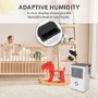GRADE A2 - electriQ 10L Low-Energy Quiet Compressor Dehumidifier and Anti-Odour Air Purifier