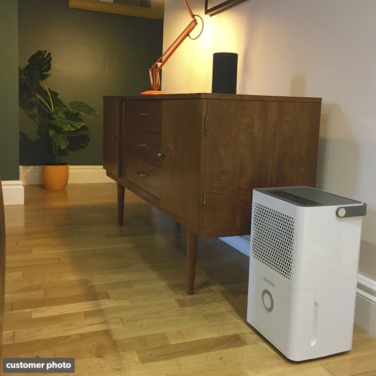 GRADE A2 - electriQ 10 Litre Dehumidifier with Humidistat Laundry Mode and Odour Filter