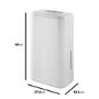 GRADE A2 - electriQ Quiet 10L dehumidifier with Humidistat for up to 3 bed house