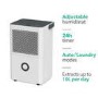 GRADE A3 - electriQ 10 Litre Dehumidifier with Humidistat Laundry Mode and Odour Filter for up to 3 Bed House