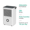 GRADE A2 - electriQ 10 Litre Dehumidifier with Humidistat Laundry Mode and Odour Filter for up to 3 Bed House