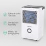 GRADE A2 - electriQ 10 Litre Dehumidifier with Humidistat Laundry Mode and Odour Filter