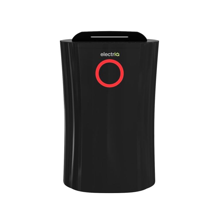 GRADE A2 - 12 litre Low Energy Premium Black Dehumidifier for up to 3 bed house with Digital Humidistat and UV Plasma Air Purifier