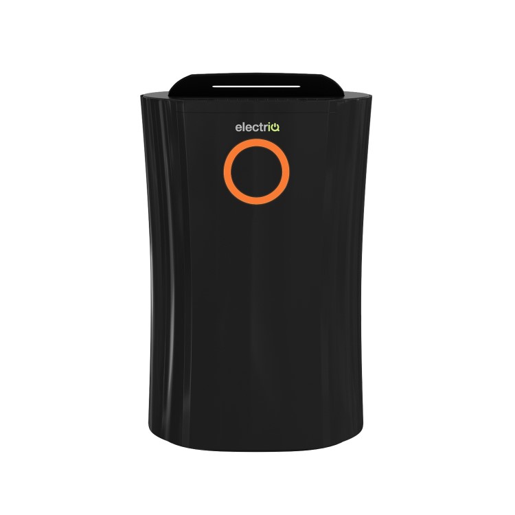 GRADE A2 - 12 litre Low Energy Premium Black Dehumidifier for up to 3 bed house with Digital Humidistat and UV Plasma Air Purifier