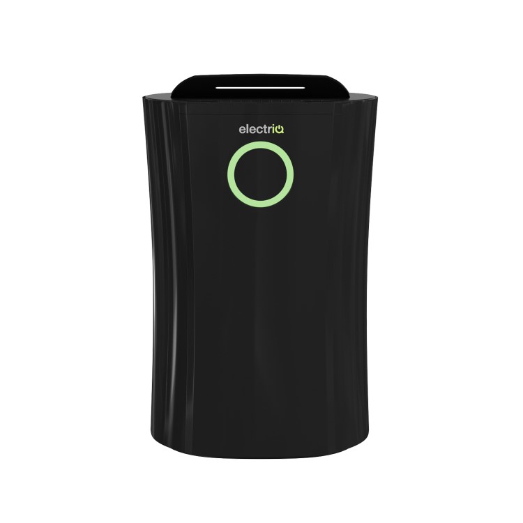GRADE A2 - 12 litre Low Energy Premium Black Dehumidifier for up to 3 bed house with Digital Humidistat and UV Plasma Air Purifier