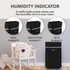 electriQ 12L Low-Energy Quiet Laundry Dehumidifier and HEPA Air Purifier - Black
