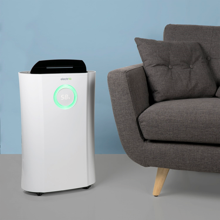 GRADE A3 - electriQ 12 Litre Low Energy UV Antibacterial Dehumidifier
