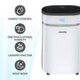 Refurbished electriQ 12 Litre Low Energy UV Ioniser Antibacterial Dehumidifier
