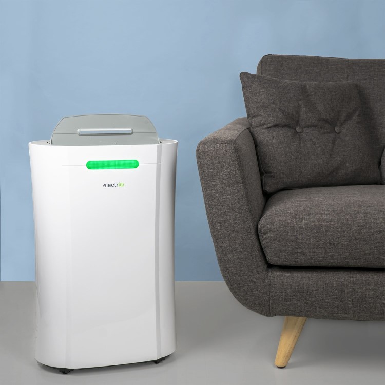 GRADE A2 - electriQ 20L Low Energy Smart App WIFI Alexa Dehumidifier for 2 to 5 bed houses with UV Air Purifier