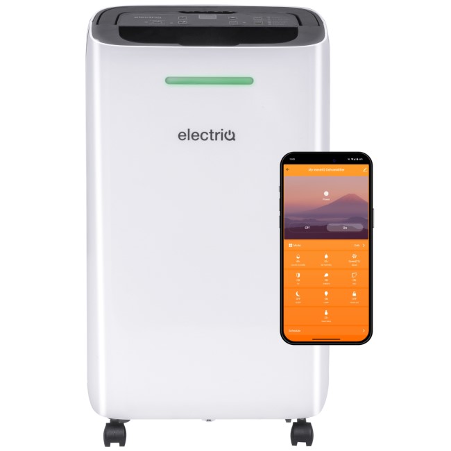 electriQ 12L Smart Quiet Low-Energy Dehumidifier and  Air Purifier