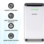 Refurbished electriQ 12 Litre Smart App Alexa Dehumidifier with Digital Humidistat and Air Purifier