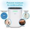 GRADE A2 - electriQ 12 Litre Dehumidifier for 3 bed house with Digital Humidistat and Air Purifier