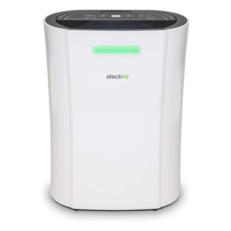 Refurbished electriQ 12 Litre Dehumidifier with Digital Humidistat and Air Purifier