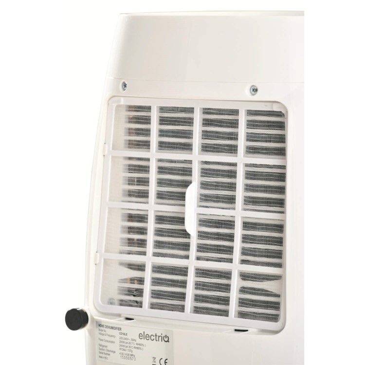 GRADE A1 - As new but box opened - ElectriQ 16L Quiet Low Energy Digital Dehumidifier for flats and  up to 4 beds homes
