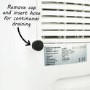electriQ 16 litre Low Energy Dehumidifier for up to 4 bed houses