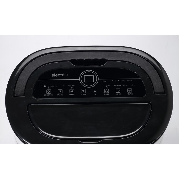 Refurbished electriQ 20 Litre Black Low Energy UV Anti-Bacterial Best Buy Dehumidifier