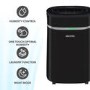 GRADE A3 - electriQ 20 Litre Black Low Energy UV Antibacterial Dehumidifier with HEPA Air Purifier