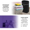 electriQ 20L Low-Energy Quiet Laundry Dehumidifier and HEPA UV Air Purifier - Black