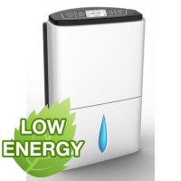 GRADE A2 - Light cosmetic damage - ElectriQ 20L Low Energy  Hitachi-powered Dehumidifier for houses up to 5 bedrooms 