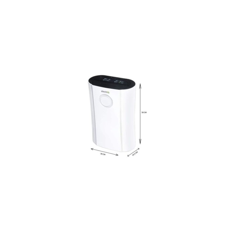 Refurbished electriQ 20 Litre Low Energy UV Antibacterial Dehumidifier with HEPA Air Purifier