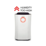 GRADE A3 - electriQ 20L Low Energy Anti-Bacterial Dehumidifier for 2 to 5 bed houses - WHICH Best Buy CD20LE-V2
