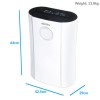 GRADE A2 - electriQ 20L Low Energy Anti-Bacterial Best Buy Dehumidifier for 2 to 5 bed houses -  CD20LE-V2