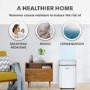 Refurbished electriQ 20 Litre Dehumidifier with Humidistat and Carbon Filter