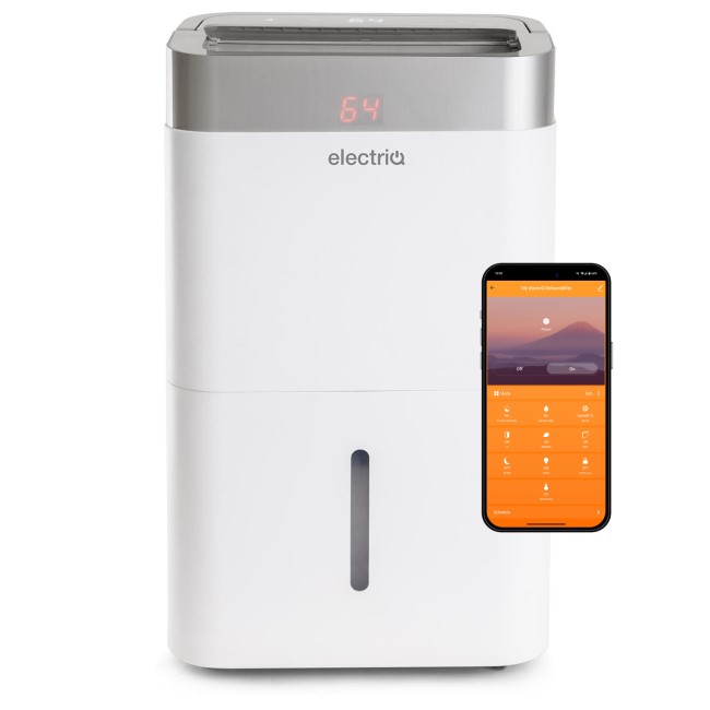 electriQ 20L Low-Energy Smart Laundry Dehumidifier and HEPA UV Air Purifier