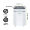 electriQ 25L Low-Energy Smart Laundry Dehumidifier and HEPA UV Air Purifier