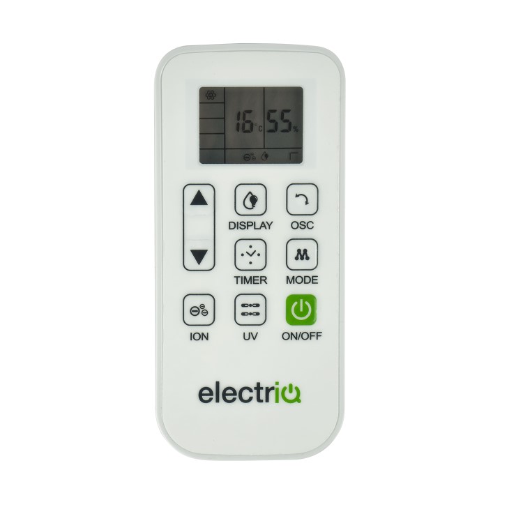 GRADE A2 - electriQ 25 litre Low Energy WIFI Smart Dehumidifier with True HEPA and UV Air Purifier