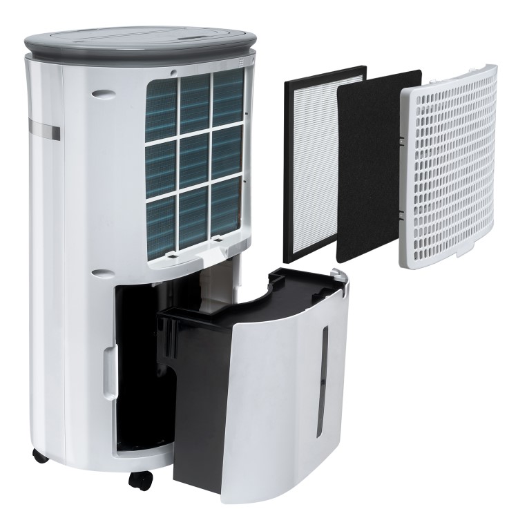 Refurbished electriQ 20 Litre Smart App Alexa Low Energy Dehumidifier with UV Air Purifier. SKU_ CD20PRO-LE