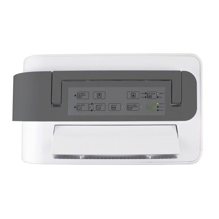 GRADE A2 - electriQ 25 litre Low Energy WIFI Smart Dehumidifier with True HEPA and UV Air Purifier