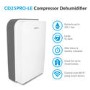 GRADE A2 - electriQ 25 litre Low Energy WIFI Smart Dehumidifier with True HEPA and UV Air Purifier