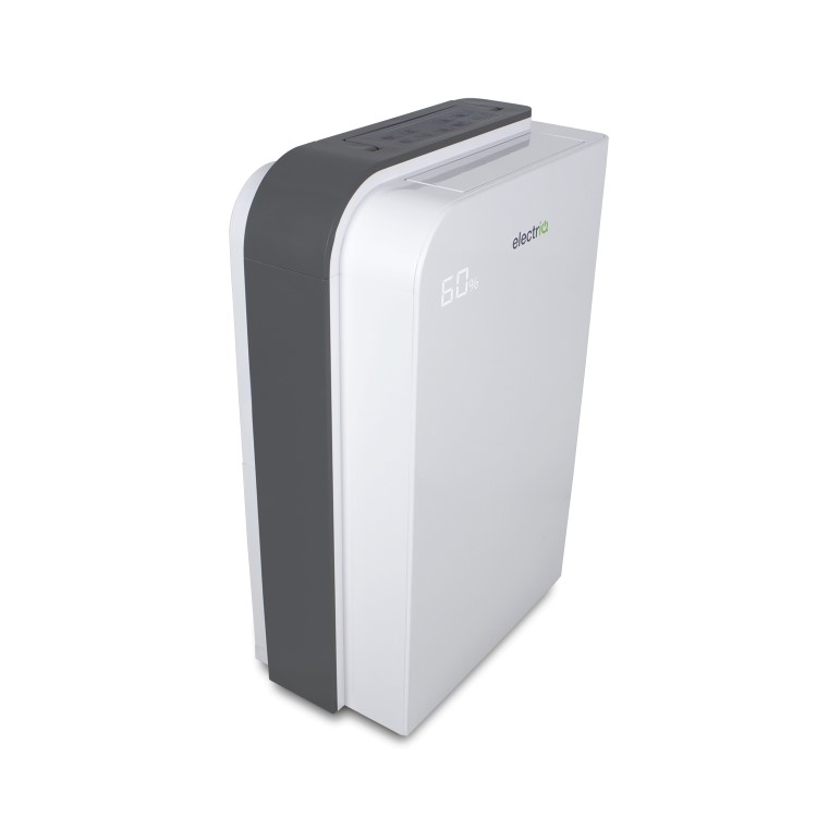 GRADE A2 - electriQ 25 litre Low Energy WIFI Smart Dehumidifier with True HEPA and UV Air Purifier