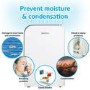 GRADE A2 - electriQ 25 litre Low Energy WIFI Smart Dehumidifier with True HEPA and UV Air Purifier