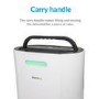 GRADE A3 - electriQ 12 Litre Dehumidifier for 3 bed house with Digital Humidistat and Air Purifier