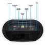 GRADE A1 - electriQ 12 Litre Smart App Alexa Dehumidifier with Digital Humidistat and Air Purifier