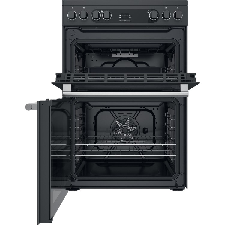 Hotpoint Cannon 60cm Double Oven Ceramic Electric Cooker - Anthracite