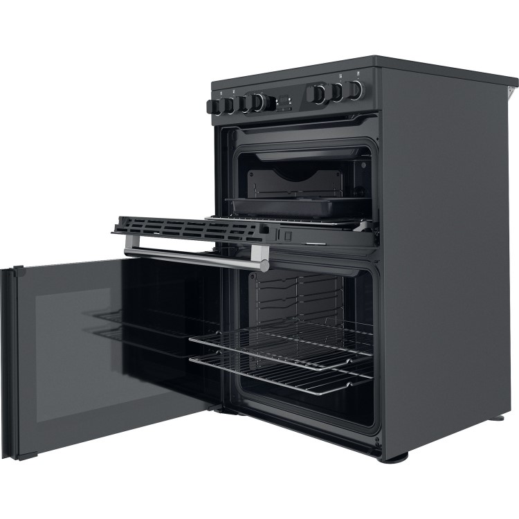Hotpoint Cannon 60cm Double Oven Ceramic Electric Cooker - Anthracite