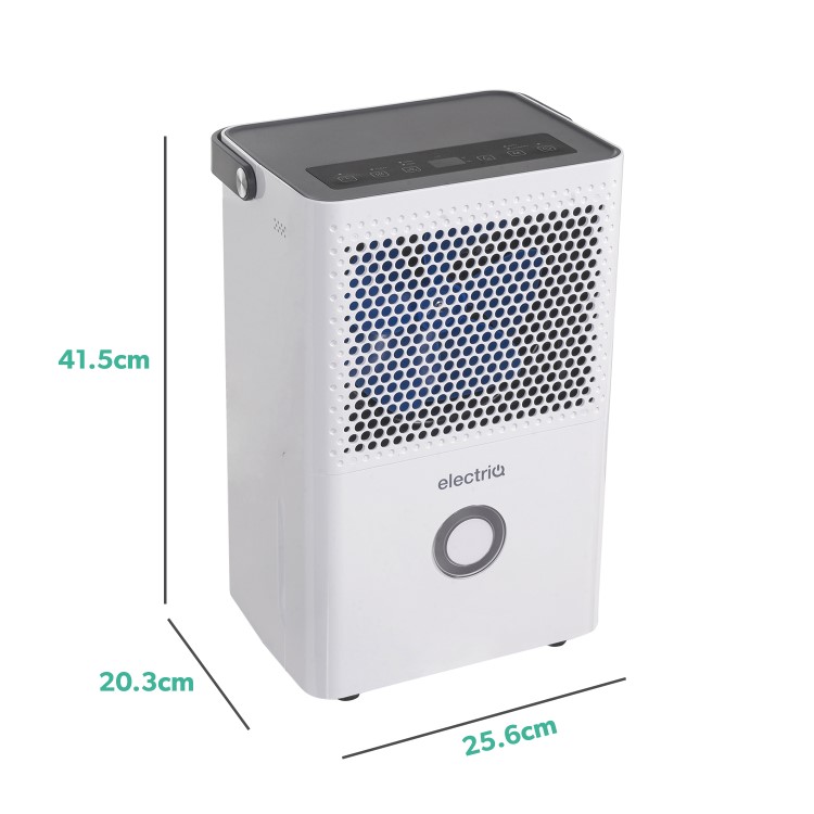 GRADE A2 - electriQ 10 Litre Dehumidifier with Humidistat Laundry Mode and Odour Filter