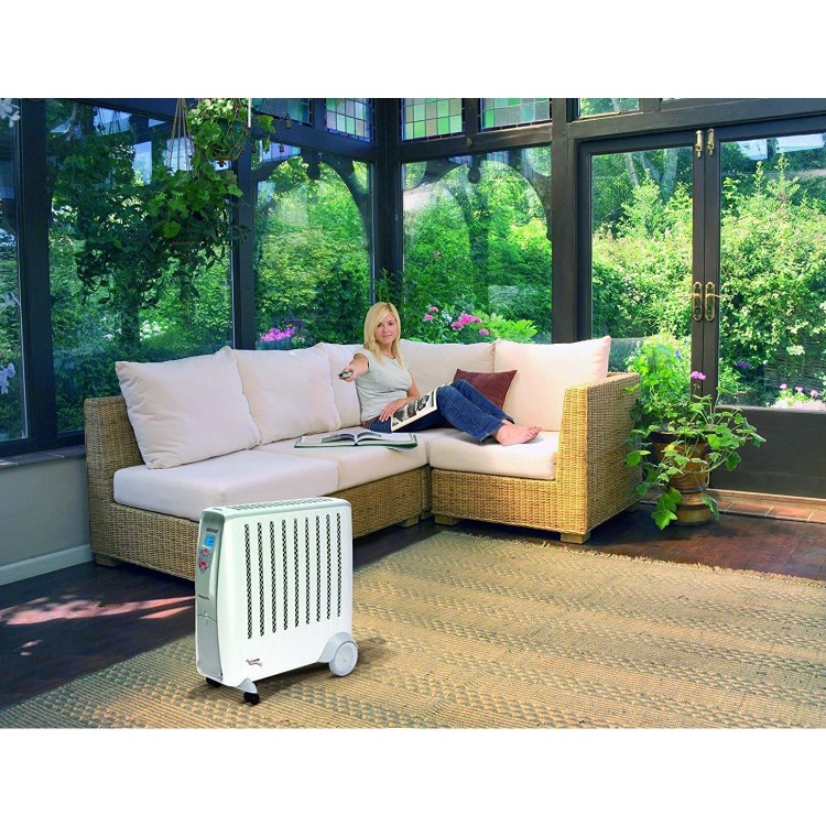 GRADE A1 - Dimplex Cadiz 2kW Portable Oil free electric radiator with 2 heat settings adjustable thermostat and climate control 
