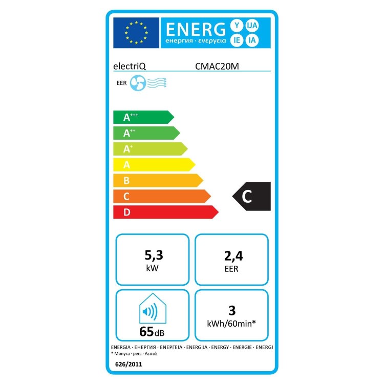 GRADE A2 - electriQ 18000 BTU Portable Commercial Air Conditioner for up to 45 sqm areas - Heavy Duty Metal Body