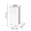 GRADE A3 - Argo 10000 BTU Portable Air Conditioner - for rooms up to 28 sqm