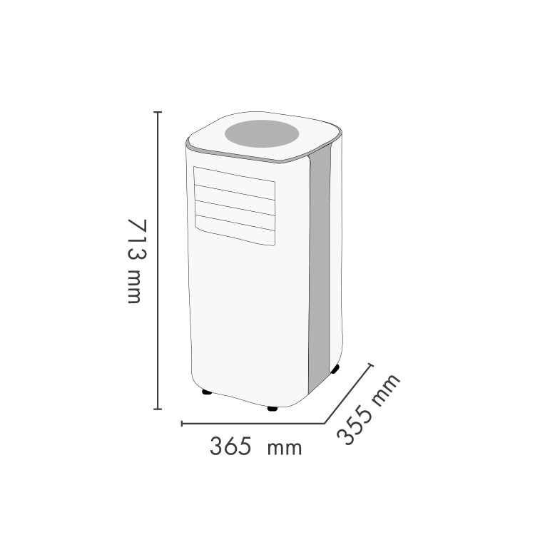 Argo 10000 BTU Portable Air Conditioner - for rooms up to 28 sqm