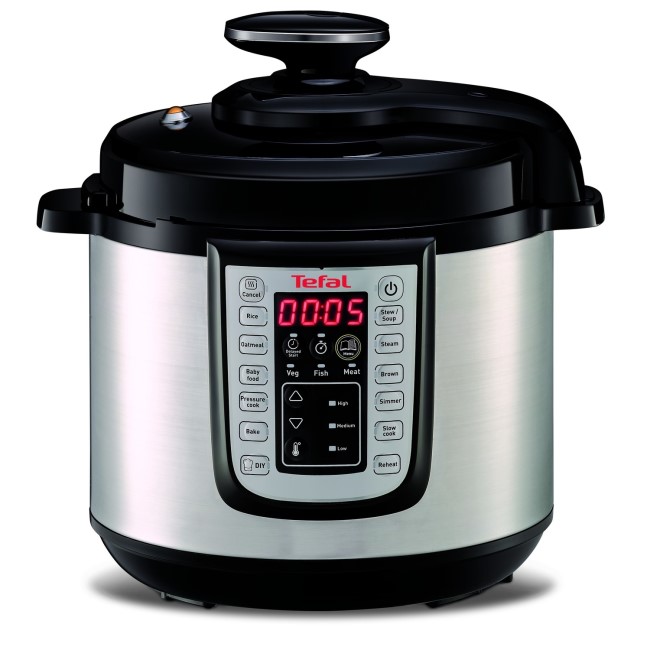 Refurbished Tefal CY505E40 All-In-One Electric Pressure Cooker Stainless Steel