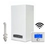 GRADE A1 - Ariston Cares ONE 24kW A+ Combi Boiler with Alexa WiFi Sensys Net and Horizontal Flue Kit  -  2 years warranty