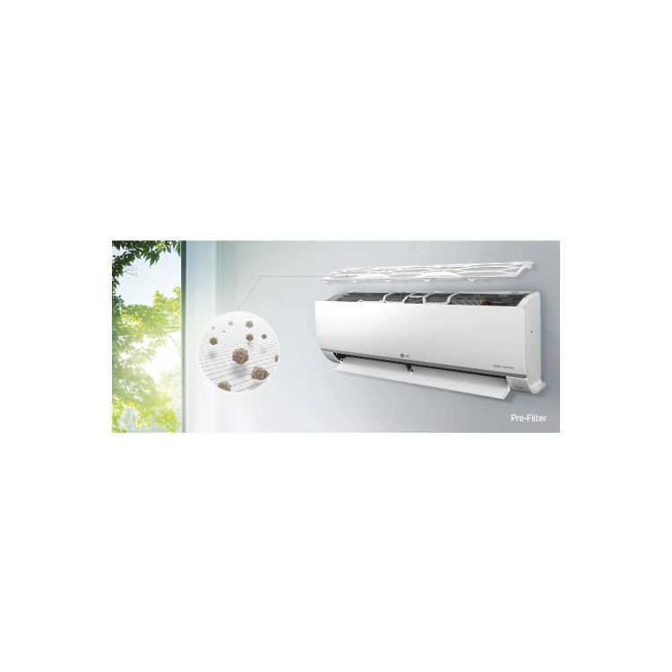 LG DUALCOOL DELUXE 12000 BTU WiFi Smart DC Inverter Wall Split Air Conditioner -  Anti Bacterial  with UV & Plasma Ioniser