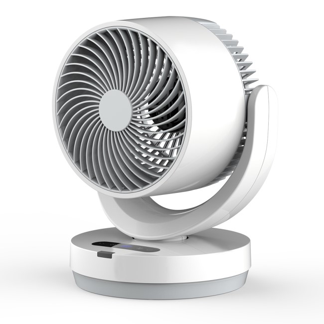electriQ 6-Inch DC Oscillating Desk Fan - Whisper Quiet & Low-Energy