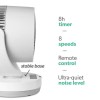 electriQ 6-Inch DC Oscillating Desk Fan - Whisper Quiet &amp; Low-Energy