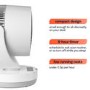 electriQ 6-Inch Oscillating Desk DC Fan - Whisper Quiet & Low-Energy